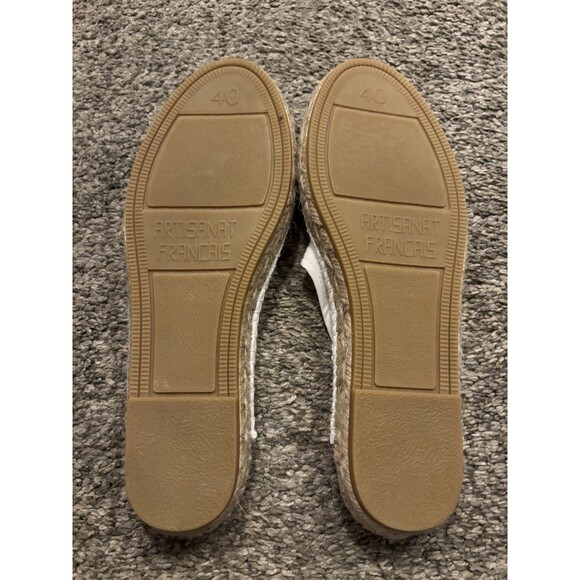 Vilebrequin’s White Pare Gabia Espadrille Slides Size 40 Men’s 6.5 Women’s 9 main image 5